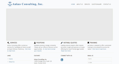 Desktop Screenshot of ankusconsulting.com